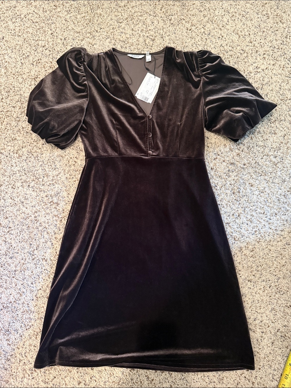 NWT b.young BYPERLINA Balloon Sleeve dress - Java